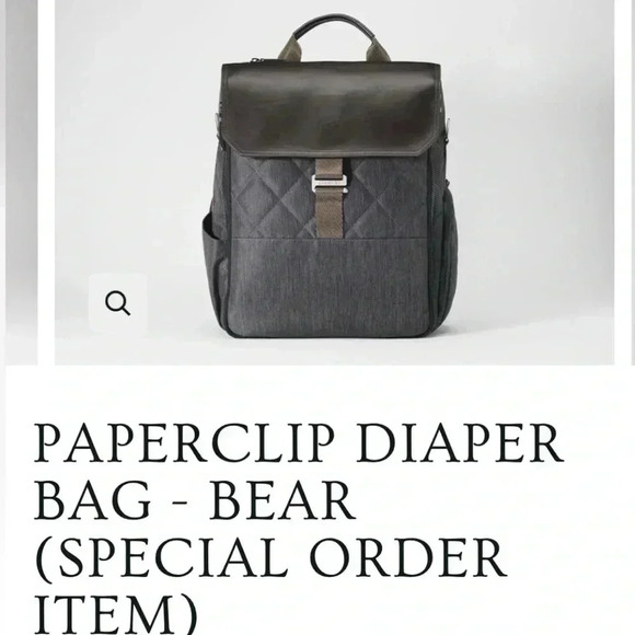 PAPERCLIP DIAPER
BAG - BEAR - Picture 4 of 7